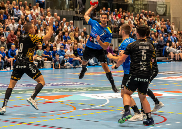 Bocholt, der Serienmeister der letzten Jahre mit zahlreichen namhaften Handballspielern aus BE und NL (Foto: HP Bocholt)